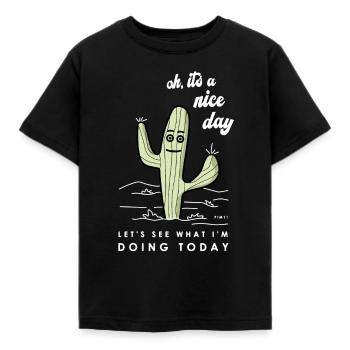 Bonne journée - T-shirt Enfant - noir - Devant - AI Model Kid Female (0cm)