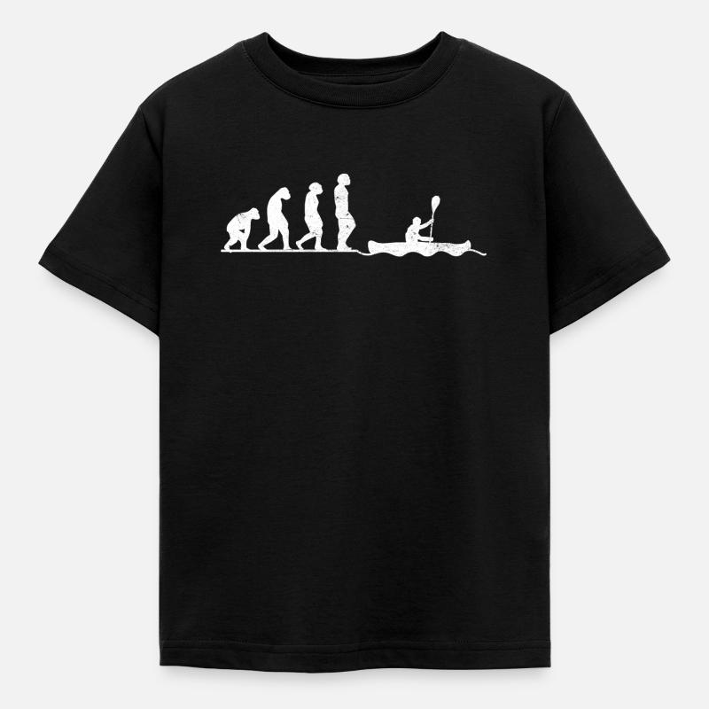 Kayak Rowing Evolution Vintage - T-shirt Enfant - noir