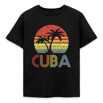 Cuba - T-shirt Enfant - noir - Devant - AI Model Kid Female (0cm)