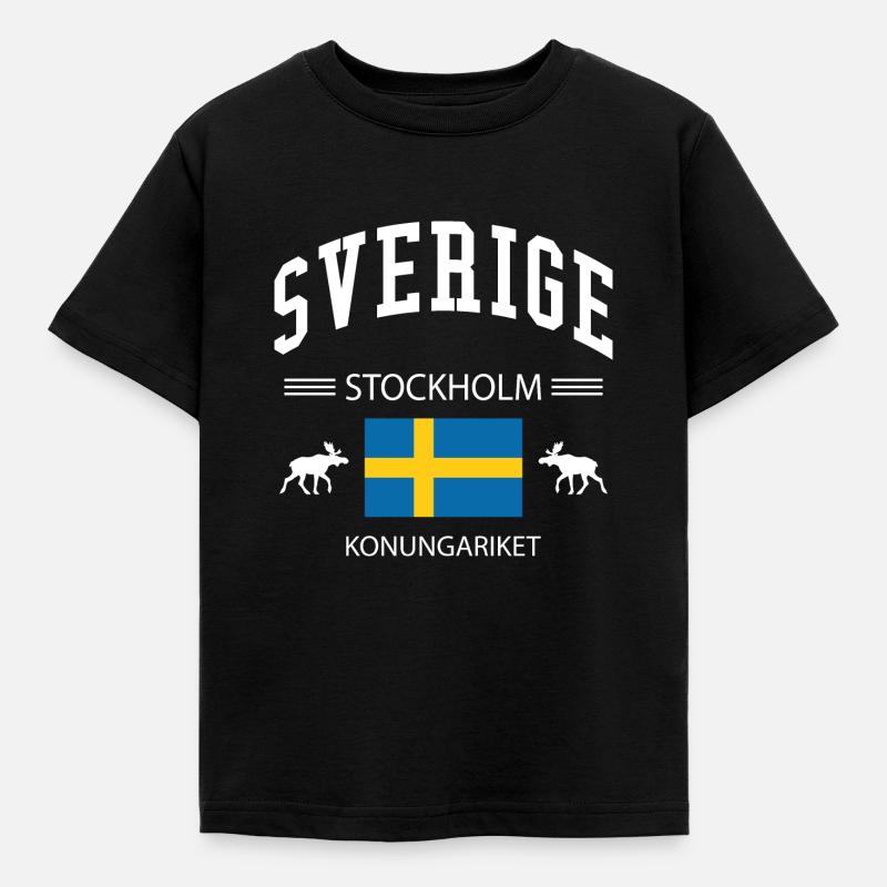 Suède - T-shirt Enfant - noir