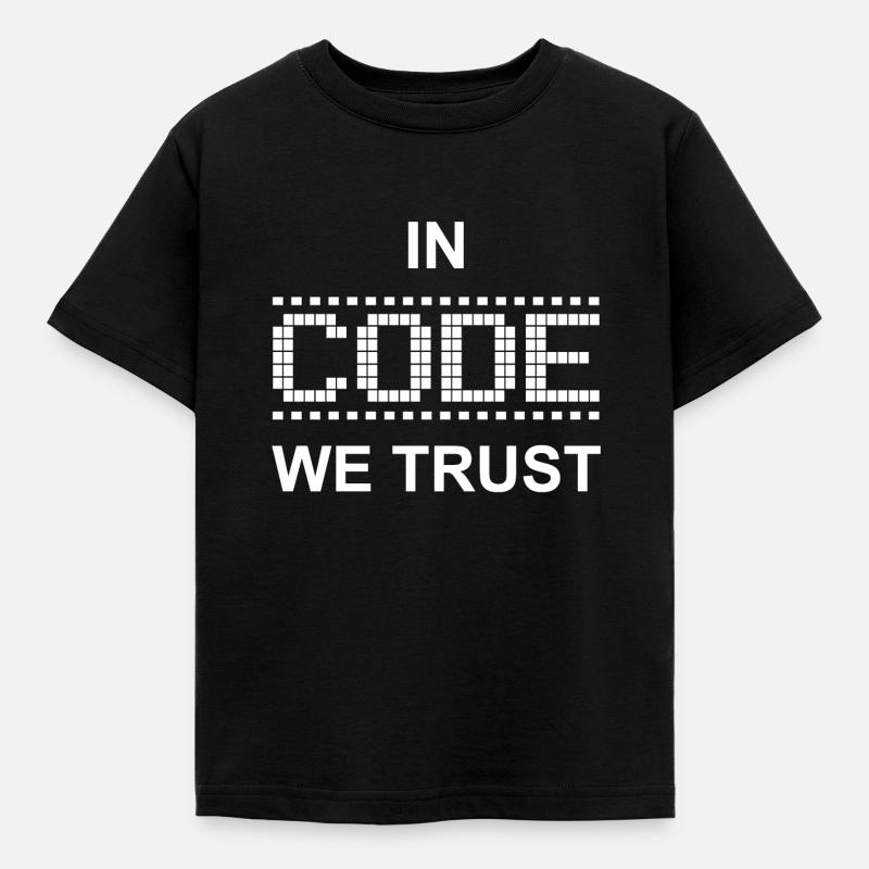 CODE - Kinder T-Shirt - Schwarz