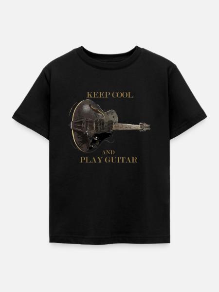 Guitar - Kids' T-Shirt - black