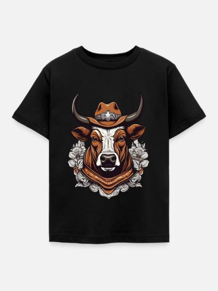 Bullenreiter Stierkämpfer - Kinder T-Shirt - Schwarz