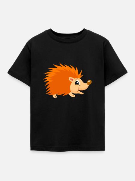 Hedgehog - Kids' T-Shirt - black