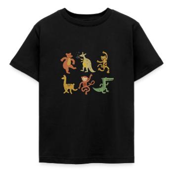 Animals - Kids' T-Shirt - black - Front - AI Model Kid Female (0cm)