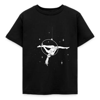 Cerceau aérien Split Ciel étoilé - T-shirt Enfant - noir - Devant - AI Model Kid Female (0cm)