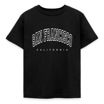 San Francisco - T-shirt Enfant - noir - Devant - AI Model Kid Female (0cm)