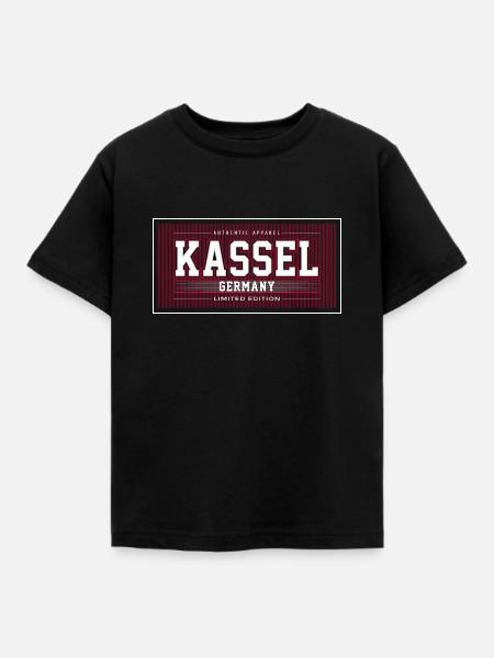 Kassel - Kinder T-Shirt - Schwarz