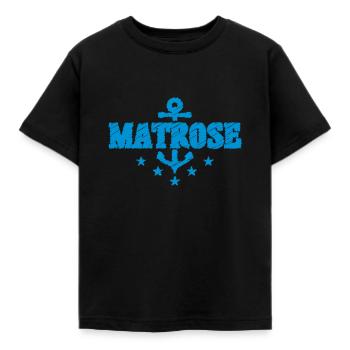 MATROSE - Kinder T-Shirt - Schwarz - Vorne - AI Model Kid Female (0cm)