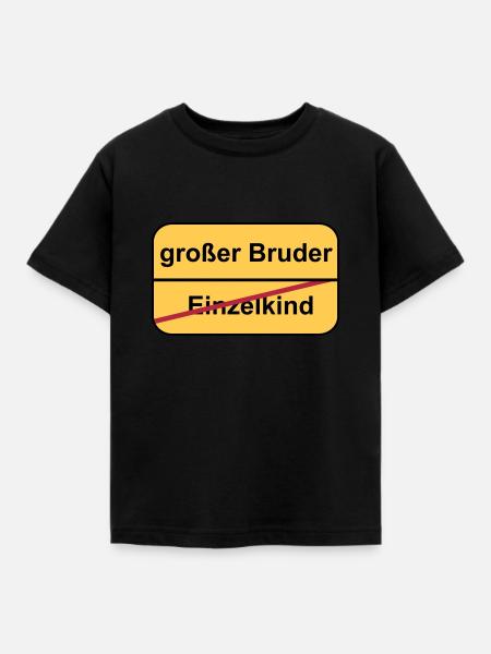 großer Bruder - Kinder T-Shirt - Schwarz
