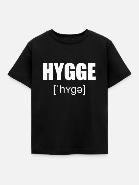 Hygge - Kinder T-Shirt - Schwarz
