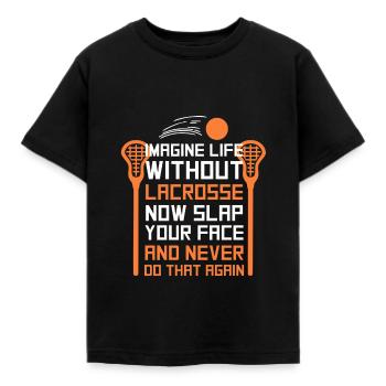 Lacrosse - T-shirt Enfant - noir - Devant - AI Model Kid Female (0cm)