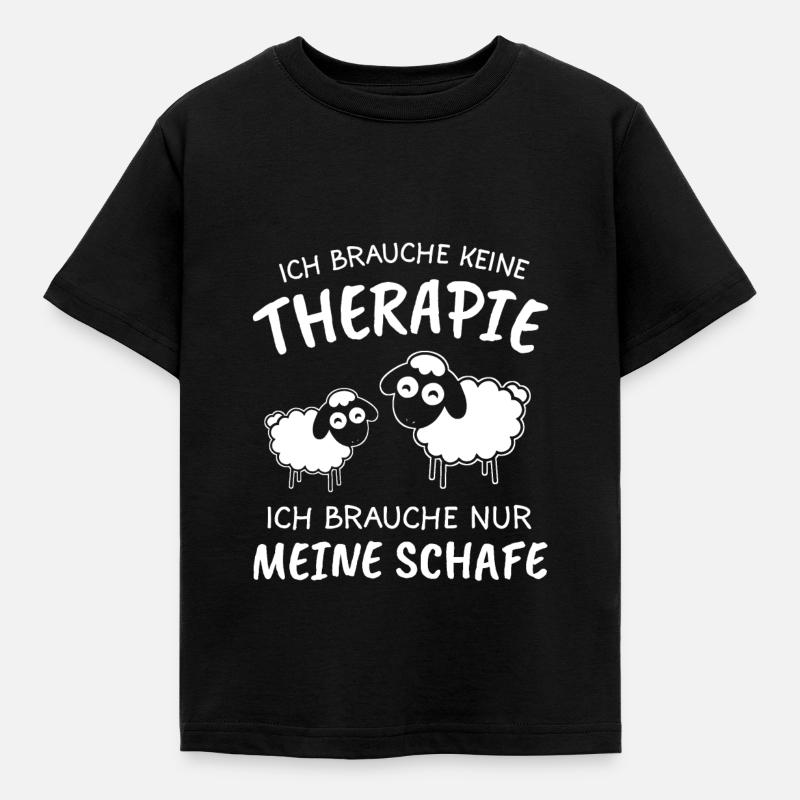 Schaf Schafe Hirte Geschenk - Kinder T-Shirt - Schwarz