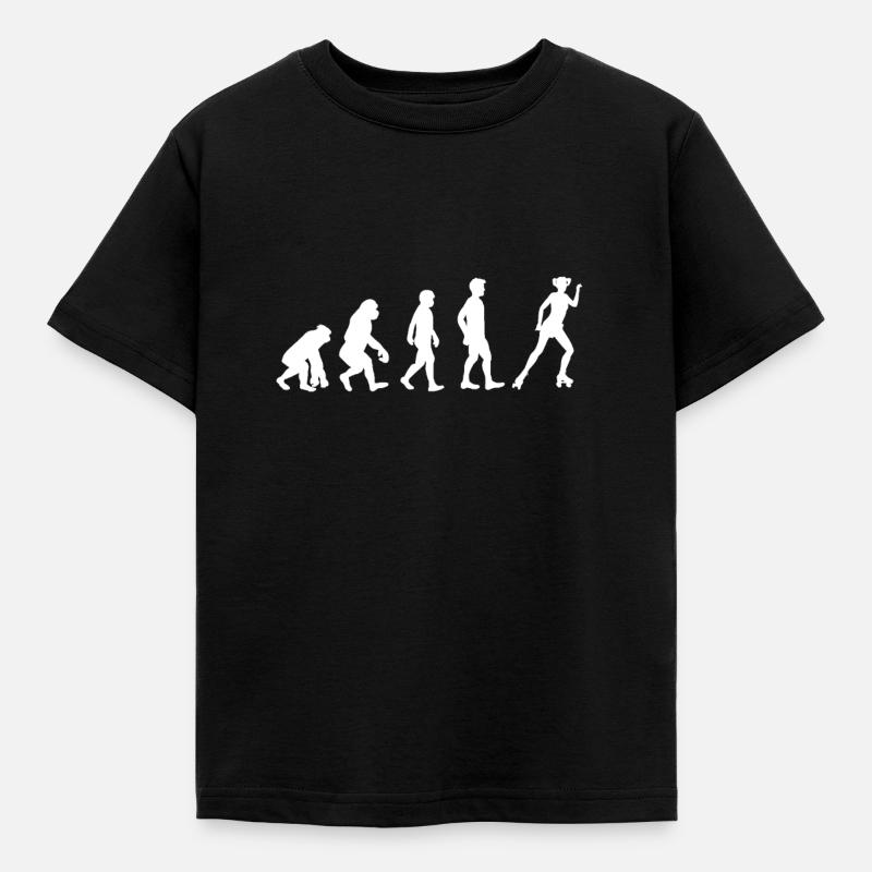 Rollschuh Rollschuhe Inlineskating Geschenk - Kinder T-Shirt - Schwarz