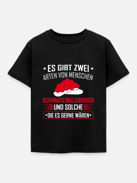 Schwarzwaldbub Schwarzwälder Schwarzwald Geschenk - Kinder T-Shirt - Schwarz