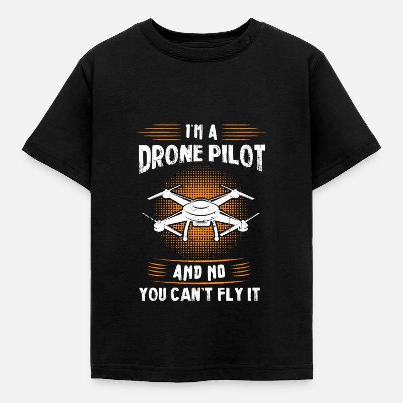 Drone Drone Flying Gift - T-shirt Enfant - noir