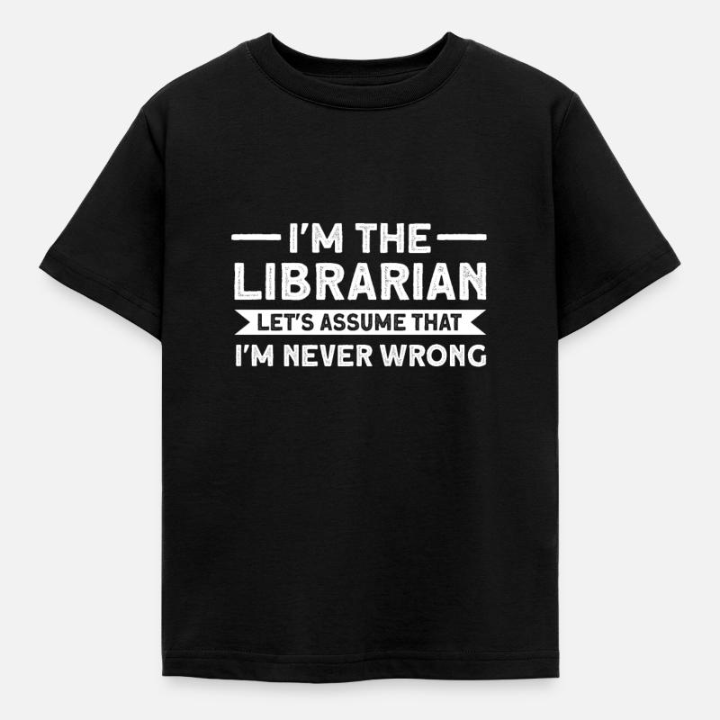 Library Library Gift - Kids' T-Shirt - black