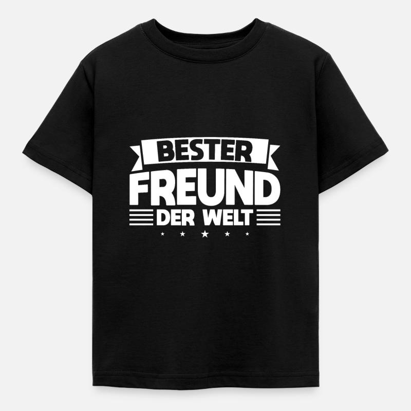 Bester Freund Freund Freundschaft Geschenk - Kinder T-Shirt - Schwarz
