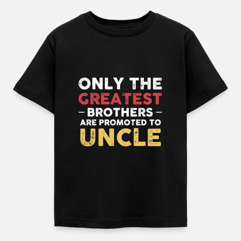 Onkel Onkel Geschenk - Børne-T-shirt - sort