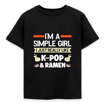 K-Pop-K-Pop-Merch K-Pop-Waren Geschenk - Kinder T-Shirt - Schwarz - Vorne - AI Model Kid Female (0cm)