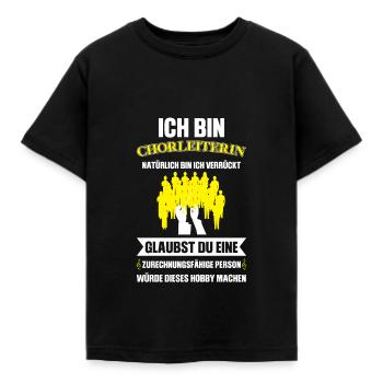 Chorleiterin Beruf Chorleitung Geschenk - Kinder T-Shirt - Schwarz - Vorne - AI Model Kid Female (0cm)