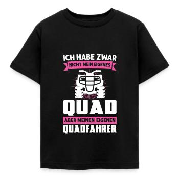 Quad Biker Quad Fahrer Geschenk - Kinder T-Shirt - Schwarz - Vorne - AI Model Kid Female (0cm)