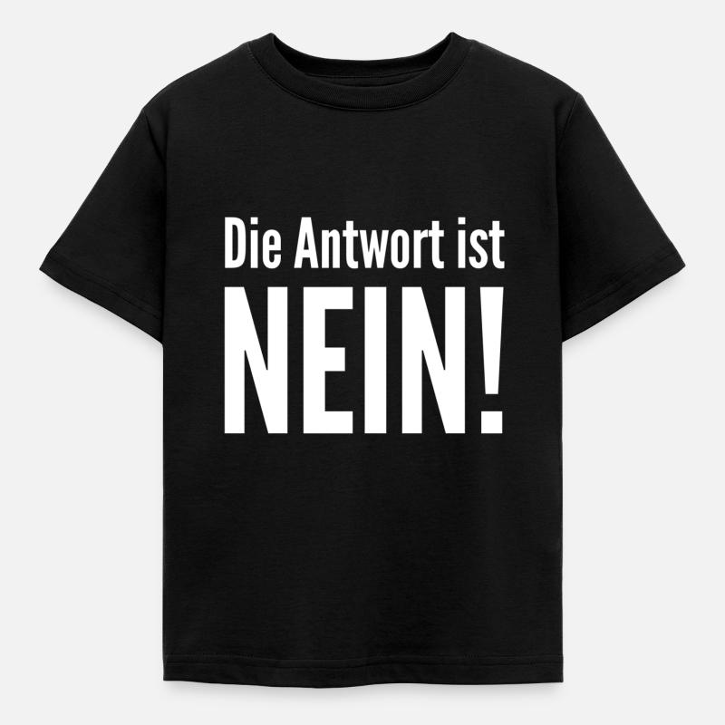 Answer No. - Kids' T-Shirt - black