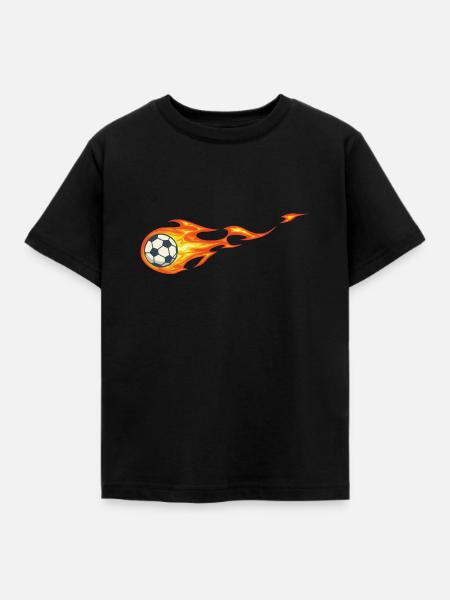 Feuerball - Kinder T-Shirt - Schwarz