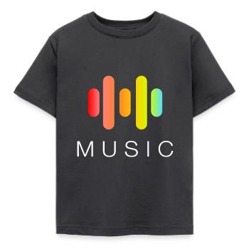Musik - Kinder T-Shirt - Dunkelgrau - Vorne - AI Model Kid Female (0cm)