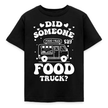 Street Food Food Burgers - Kids' T-Shirt - black - Front - AI Model Kid Female (0cm)