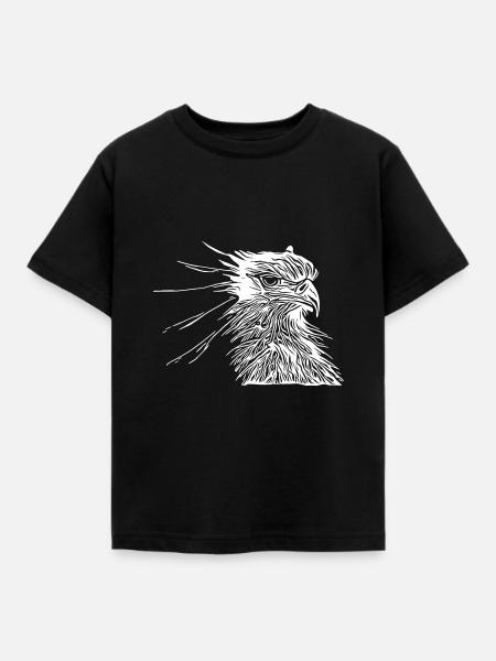 Vogel - Kinder T-Shirt - Schwarz