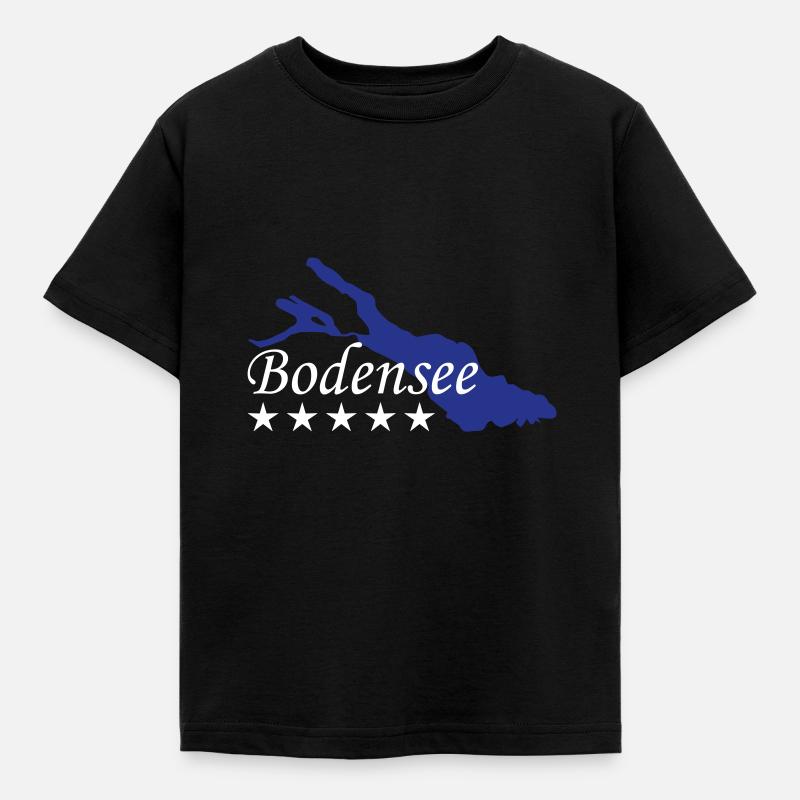 Bodensee - Kinder T-Shirt - Schwarz