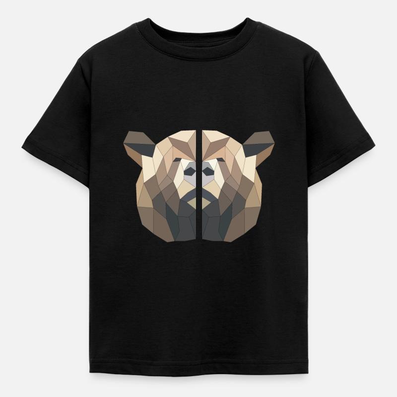 ours brun - T-shirt Enfant - noir