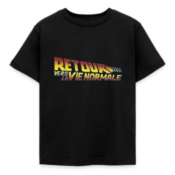 Retour vers la vie normale - T-shirt Enfant - noir - Devant - AI Model Kid Female (0cm)