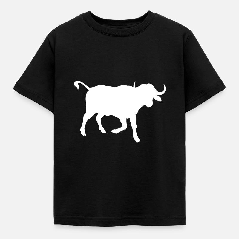 Gnu buffalo - Kids' T-Shirt - black