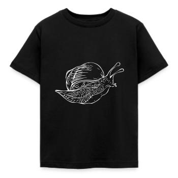 Escargot - T-shirt Enfant - noir - Devant - AI Model Kid Female (0cm)