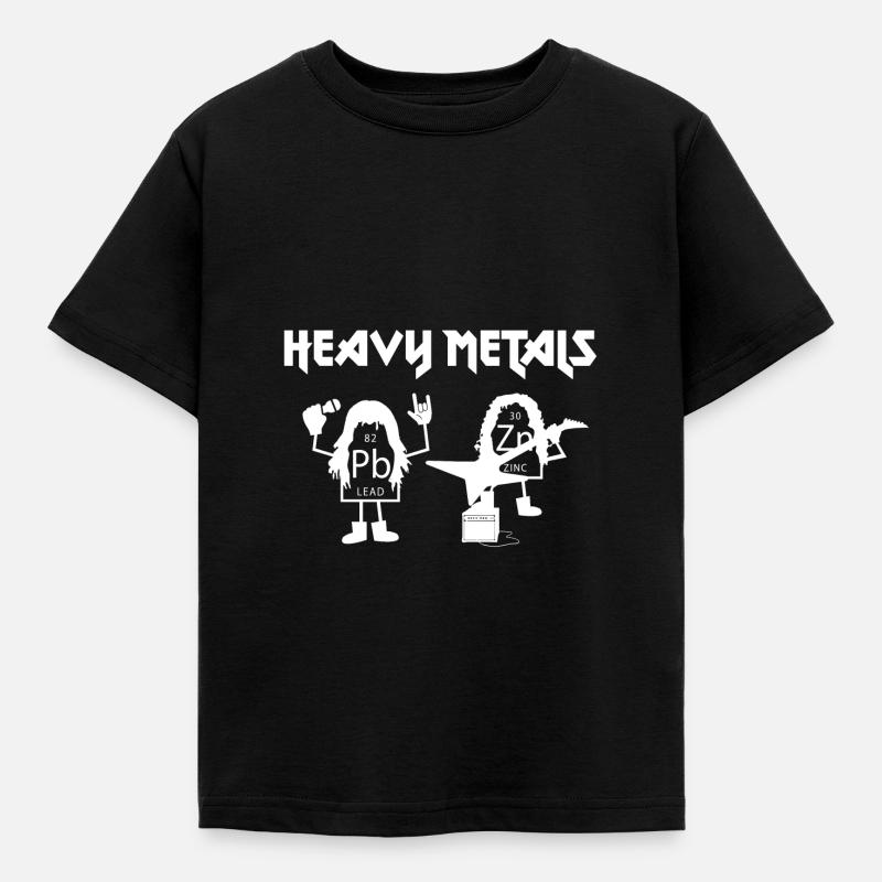 Heavy metals heavy metals elements gift - Kids' T-Shirt - black