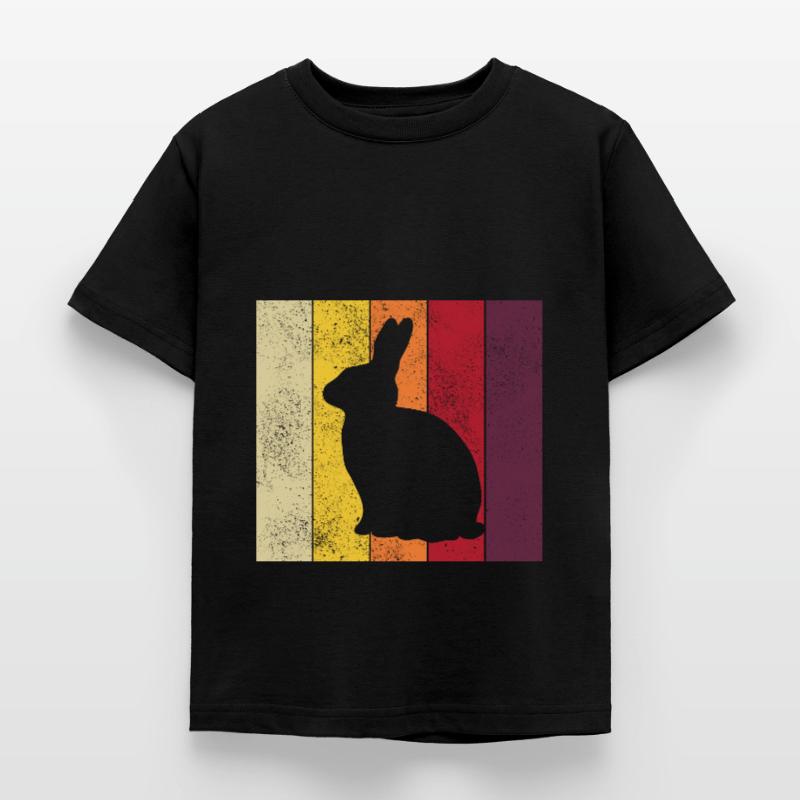 Rabbit Retro Rabbit Easter Gift Kids' T-Shirt
