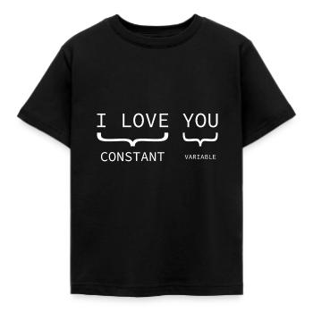 Konstante Variable Programmierer - Kinder T-Shirt - Schwarz - Vorne - AI Model Kid Female (0cm)