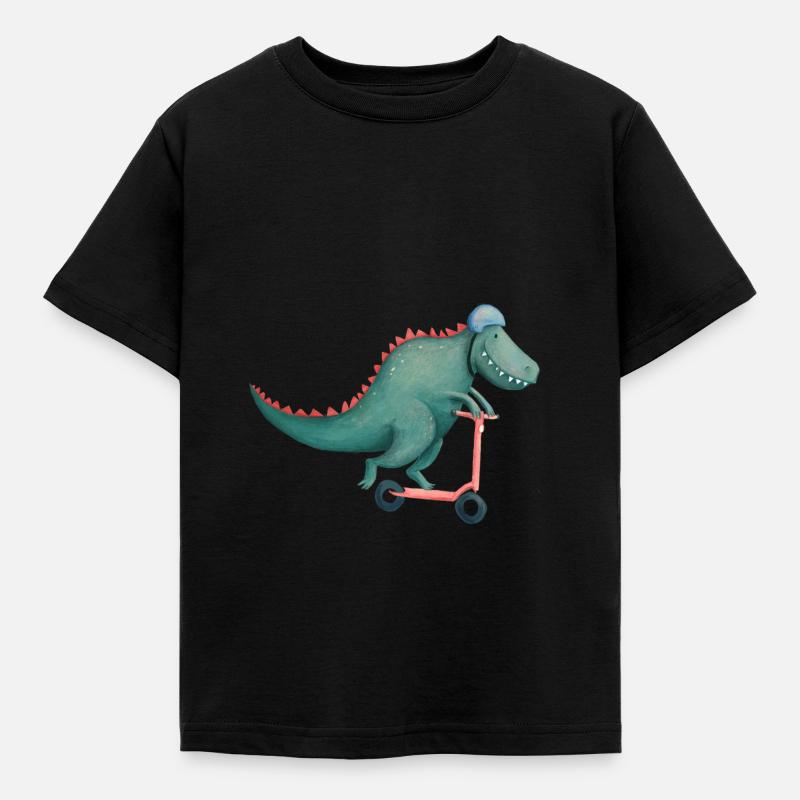 T-Rex conduit e-scooter - T-shirt Enfant - noir