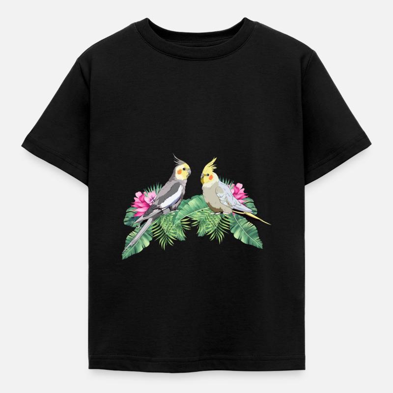 Perruche perruche calopsitte - T-shirt Enfant - noir