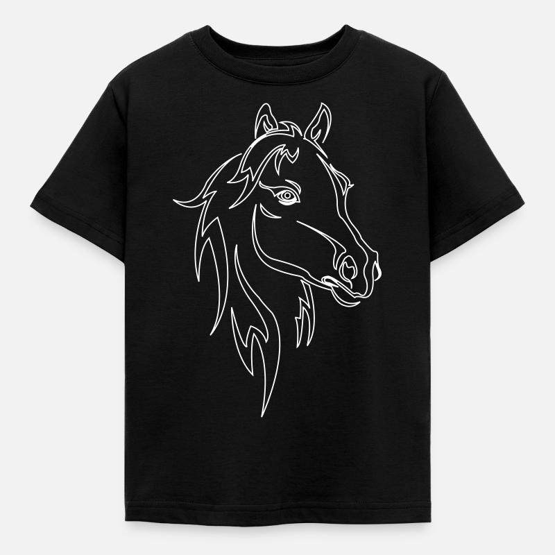 Cheval - T-shirt Enfant - noir