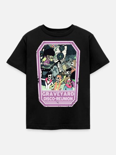 Graveyard reunion - Kinder T-Shirt - Schwarz