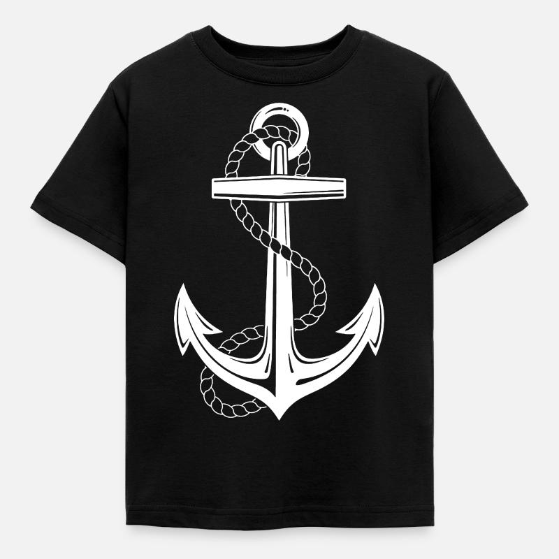 ANKER - Kinder T-Shirt - Schwarz