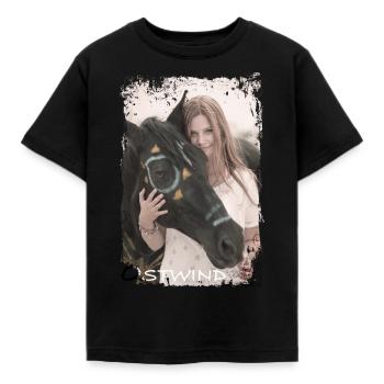 Ostwind Aufbruch nach Ora Mika - Kinder T-Shirt - Schwarz - Vorne - AI Model Kid Female (0cm)