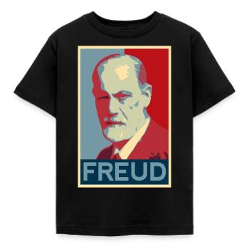 Sigmund Freud Motif - T-shirt Enfant - noir - Devant - AI Model Kid Female (0cm)