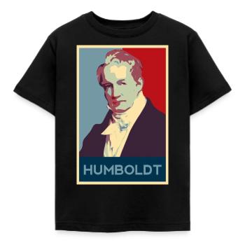 Alexander von Humboldt - Kids' T-Shirt - black - Front - AI Model Kid Female (0cm)