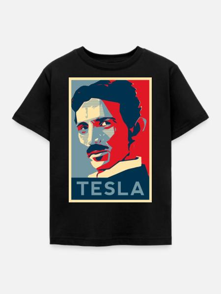 NIKOLA TESLA - Kinder T-Shirt - Schwarz