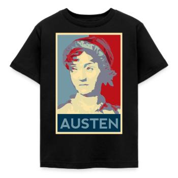 Jane Austen Shirt - Kinder T-Shirt - Schwarz - Vorne - AI Model Kid Female (0cm)