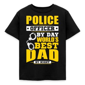 Polizei Polizist Polizeibeamte - Kinder T-Shirt - Schwarz - Vorne - AI Model Kid Female (0cm)